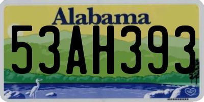 AL license plate 53AH393