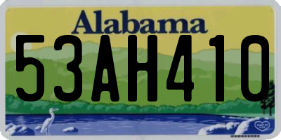 AL license plate 53AH410
