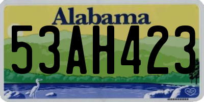 AL license plate 53AH423