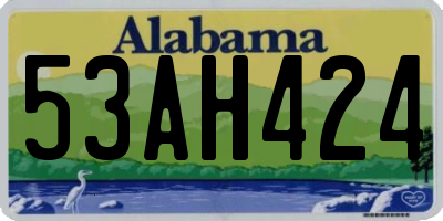 AL license plate 53AH424