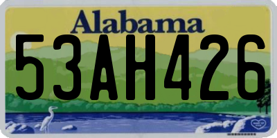AL license plate 53AH426