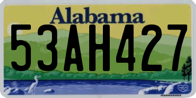 AL license plate 53AH427