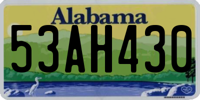 AL license plate 53AH430