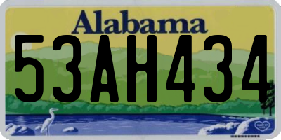 AL license plate 53AH434