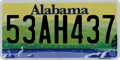 AL license plate 53AH437