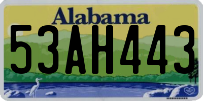 AL license plate 53AH443