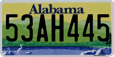 AL license plate 53AH445