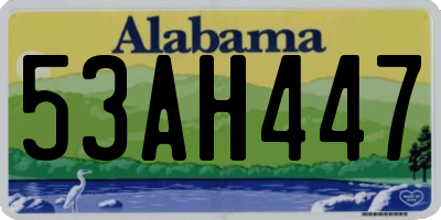 AL license plate 53AH447