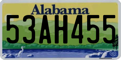 AL license plate 53AH455