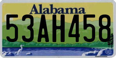 AL license plate 53AH458