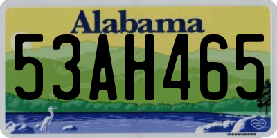 AL license plate 53AH465