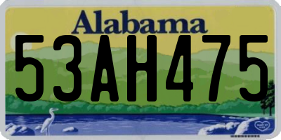 AL license plate 53AH475