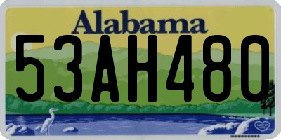 AL license plate 53AH480
