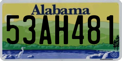 AL license plate 53AH481