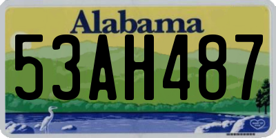 AL license plate 53AH487