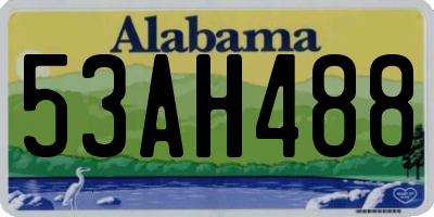 AL license plate 53AH488