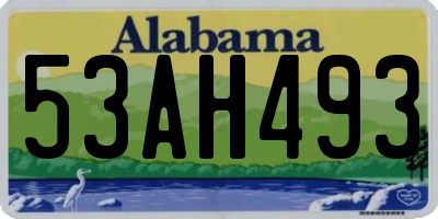 AL license plate 53AH493