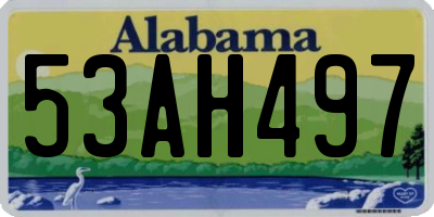 AL license plate 53AH497