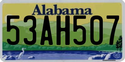 AL license plate 53AH507
