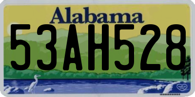 AL license plate 53AH528