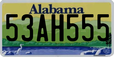AL license plate 53AH555