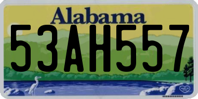 AL license plate 53AH557
