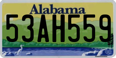 AL license plate 53AH559