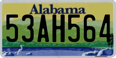 AL license plate 53AH564