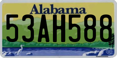 AL license plate 53AH588