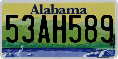 AL license plate 53AH589
