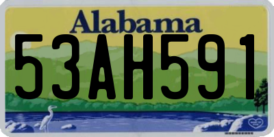 AL license plate 53AH591