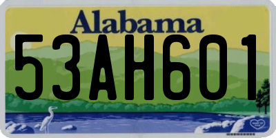 AL license plate 53AH601