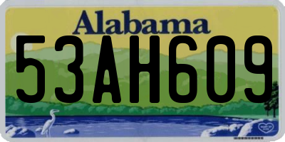 AL license plate 53AH609