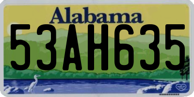 AL license plate 53AH635