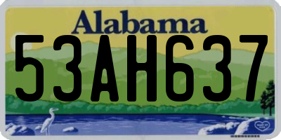 AL license plate 53AH637