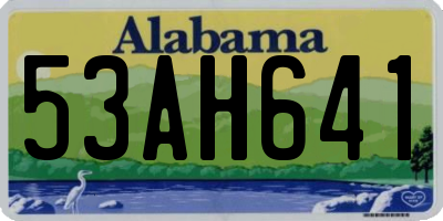 AL license plate 53AH641