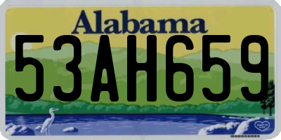 AL license plate 53AH659