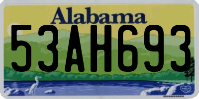 AL license plate 53AH693