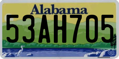 AL license plate 53AH705