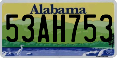 AL license plate 53AH753