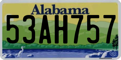 AL license plate 53AH757