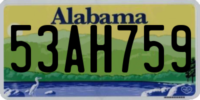 AL license plate 53AH759