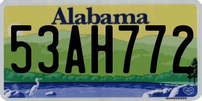AL license plate 53AH772