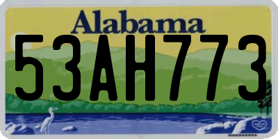 AL license plate 53AH773