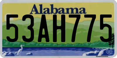 AL license plate 53AH775