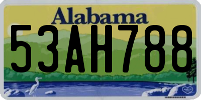 AL license plate 53AH788