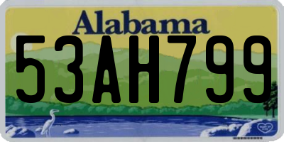 AL license plate 53AH799