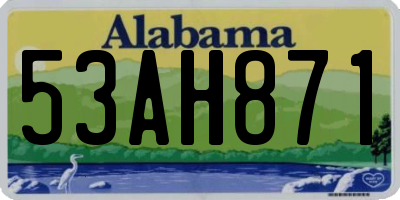 AL license plate 53AH871