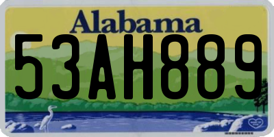 AL license plate 53AH889