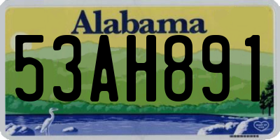 AL license plate 53AH891